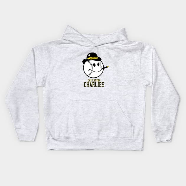 Retro Charleston Charlies Baseball 1971 Kids Hoodie by LocalZonly